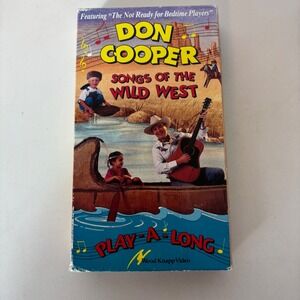 Don Cooper Songs of the Wild West VHS 1991 Wood Knapp Video WK1020 Sing Along
